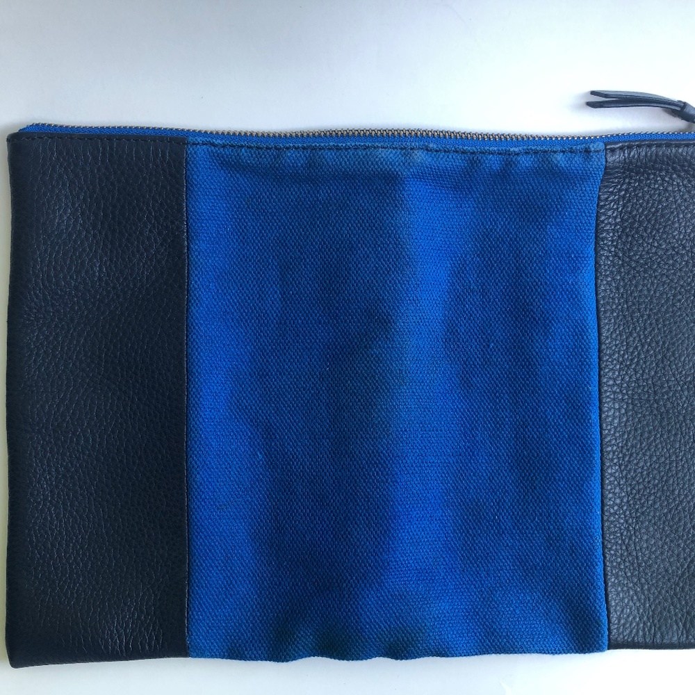 Gap Two Tone Leather Clutch